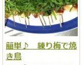 簡単♪ 練り梅で焼き鳥作り方12写真