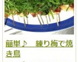 簡単♪　練り梅で焼き鳥作り方12写真