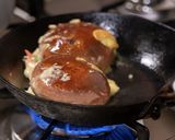 椎茸のビーフンお好み焼き作り方7写真