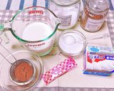 レンジして混ぜるだけ♡簡単ココアプリン♡作り方1写真