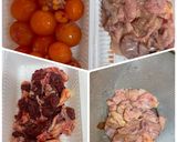 玉ひもとせぎもともやしの煮物作り方1写真
