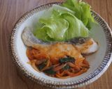 鱈のソテー♪玉ねぎ大葉のケチャップソース作り方8写真