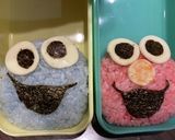 74キャラ弁　エルモ作り方4写真