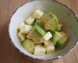 1分副菜！アボカドとチーズのわさび和え♪作り方4写真