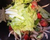 トマトとレタスと卵の炒め物作り方4写真
