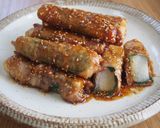 15分で！長芋と大葉巻き巻き照り焼き♪作り方7写真