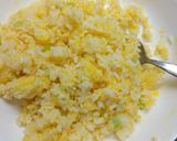 レンジde簡単♪ネギ油香る卵炒飯作り方8写真