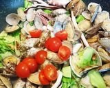 春キャベツと魚介のペペロンチーノ作り方10写真