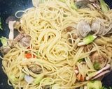 春キャベツと魚介のペペロンチーノ作り方11写真