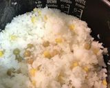グリーンピースとコーンの炊き込みご飯作り方3写真