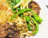 焼肉プレートの夕飯のおかずプレート作り方7写真
