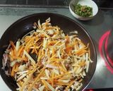 竹の子が、うまい。皿うどんの麺で簡単炒麺作り方2写真
