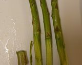 かぶら菜とアスパラガスのホットサラダ作り方1写真