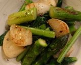 かぶら菜とアスパラガスのホットサラダ作り方5写真