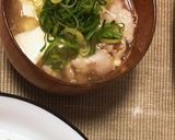 豆腐と豚肉の味噌汁作り方4写真