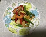 エビ、イカ、野菜の炒めもの作り方4写真