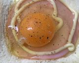 おかずパン　目玉焼き　ハム作り方5写真