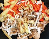 10分以下☆人参・舞茸・油揚げのきんぴら作り方2写真