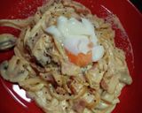 カルボナーラうどん( ꈍᴗꈍ)作り方6写真