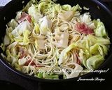 たけのこと春キャベツのペペロンチーノ作り方4写真