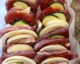豚ヒレ肉と野菜の重ねオーブン焼き☆作り方4写真
