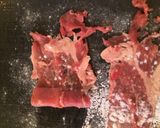 牛切り落とし肉がスティックビーフステーキ作り方3写真
