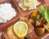 カレーパウダーで鶏モモ肉と野菜のグリル作り方15写真
