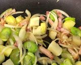 ふきのとう のジェノベーゼパスタ作り方5写真