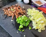 鮭の味噌漬けと納豆チャーハン作り方2写真