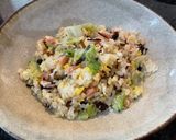 鮭の味噌漬けと納豆チャーハン作り方8写真