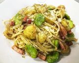 ふきのとう のジェノベーゼパスタ作り方7写真