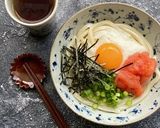 5分で出来ます！冷やし明太とろ玉うどん作り方3写真