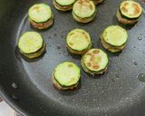 ズッキーニのひき肉挟み焼き作り方6写真