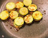 ズッキーニのひき肉挟み焼き作り方7写真