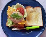 忙しい朝のトーストサンド　夏野菜作り方3写真