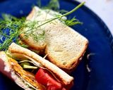 忙しい朝のトーストサンド　夏野菜作り方6写真