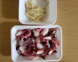 めんつゆで簡単！たこと生姜の炊き込みご飯作り方1写真