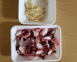 めんつゆで簡単！たこと生姜の炊き込みご飯作り方1写真