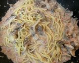 簡単☆鮭と舞茸のチーズクリーム生パスタ作り方3写真