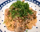 簡単☆鮭と舞茸のチーズクリーム生パスタ作り方4写真