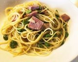 ☆我が家の空豆のクリームパスタ☆作り方5写真