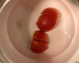 サッポロ一番 塩たまトマト作り方1写真