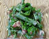 こごみの梅肉＆鰹節＆マヨネーズ和え作り方3写真