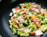 彩り野菜とポテトのオムレツ作り方2写真