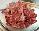 牛こま肉とピーマンのバター醤油炒め。作り方1写真