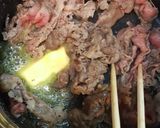 牛こま肉とピーマンのバター醤油炒め。作り方4写真