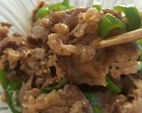 牛こま肉とピーマンのバター醤油炒め。作り方6写真