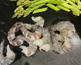 海老とアスパラのスタミナ炒め作り方1写真