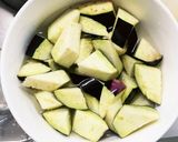 レンジ豚こま豆乳de坦々麺味麻婆豆腐茄子作り方3写真