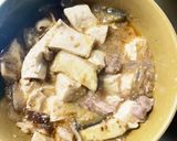 レンジ豚こま豆乳de坦々麺味麻婆豆腐茄子作り方15写真